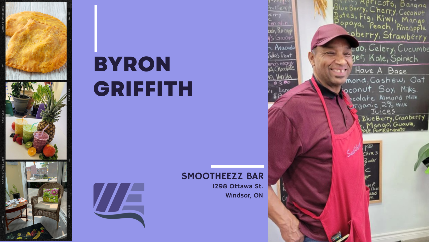 Byron Griffith, Owner and Founder of Smootheezz Bar in Windsor Ontario