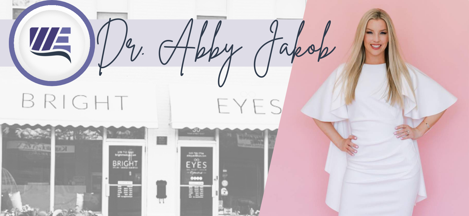 Dr. Abby Jakob, Optometrist and Owner of BRIGHT Eye Spa + Medical Aesthetics in Kingsville, Ontario